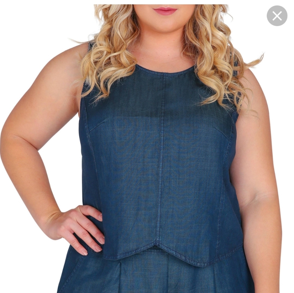 Plus standards & practices tencel top NWT 2X
